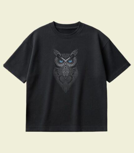 The Owl 210+ GSM Premium Drop Shoulder T-Shirt (Copy)